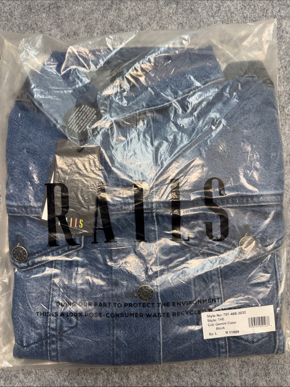 Rails the mulholland gemini color block jean jacket nwt - Picture 7 of 7